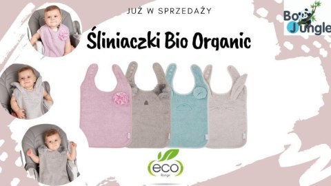 B-Śliniaczek Eco organic Bear blue mint