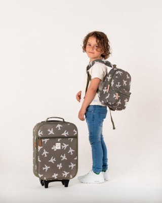 Walizka dla dzieci KIDZROOM Airplane khaki