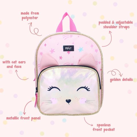 Plecak dla dzieci PRET Kotek Giggle pastel pink