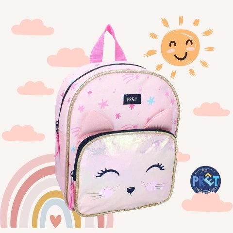 Plecak dla dzieci PRET Kotek Giggle pastel pink