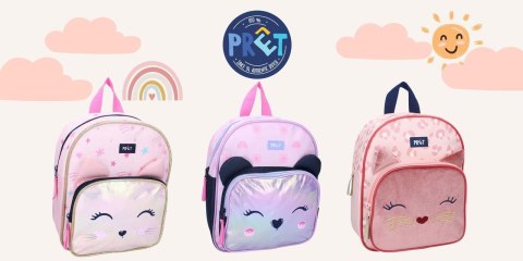 Plecak dla dzieci PRET Kotek Giggle pastel pink