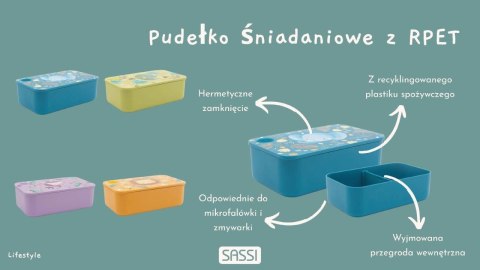 Plastikowy lunchbox pojemnik z rPET Słonik SASSI