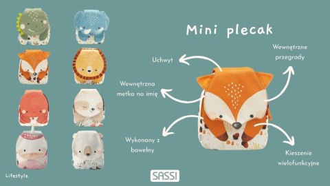 Plecak mini dla dzieci Słonik SASSI