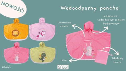 Ponczo przeciwdeszczowe Dinozaur (3-6 lat) SASSI