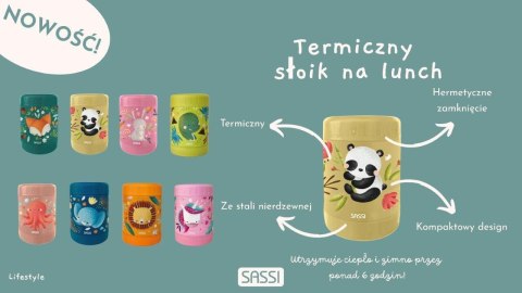 Termos obiadowy dla dzieci 350ml Słonik SASSI