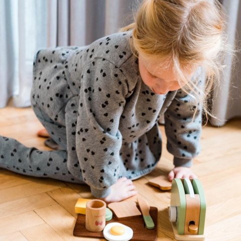 Drewniany toster i zestaw śniadaniowy DANTOY