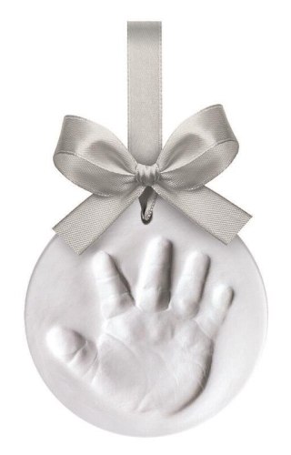Gipsowa zawieszka odcisk ze wstążką Happy Hands