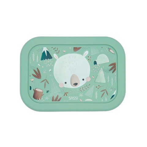Lunchbox pojemnik silikonowy Miś SASSI