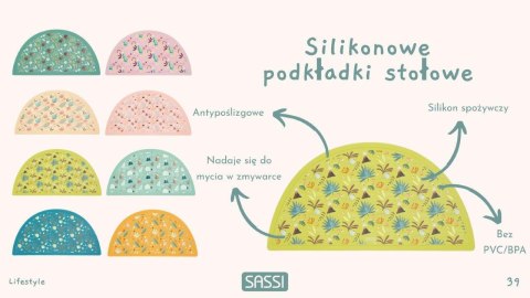 Mata podkładka silikonowa na stół Miś SASSI