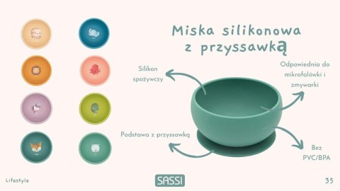 Miska silikonowa z przyssawką Ośmiornica SASSI