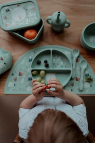 Talerz silikonowy z przyssawką Miś SASSI