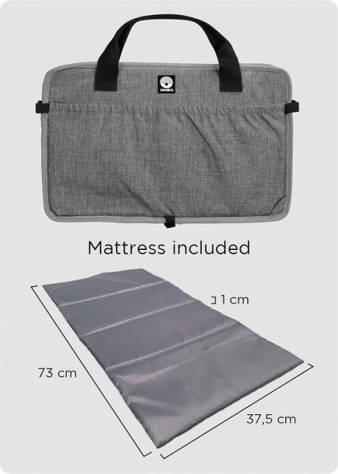 Traveller składany materac podróżny Dooky grey