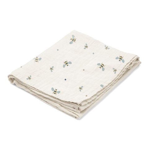Kocyk pieluszka muślinowa Swaddle Honeybee 100x100
