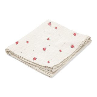 Kocyk pieluszka muślinowa Swaddle Ladybug 100x100