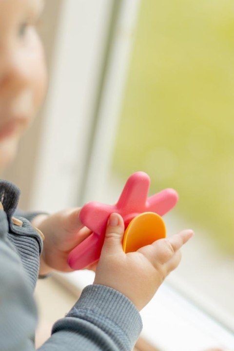 Silikonowe spinnery z przyssawką 3 szt pink 0+