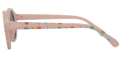 Okulary przeciwsłoneczne OKKY print pink 1,5-3 lat