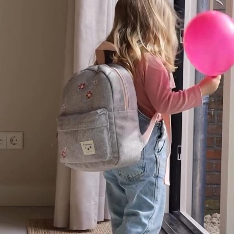 Plecak dla dzieci Blossom grey jeans KIDZROOM