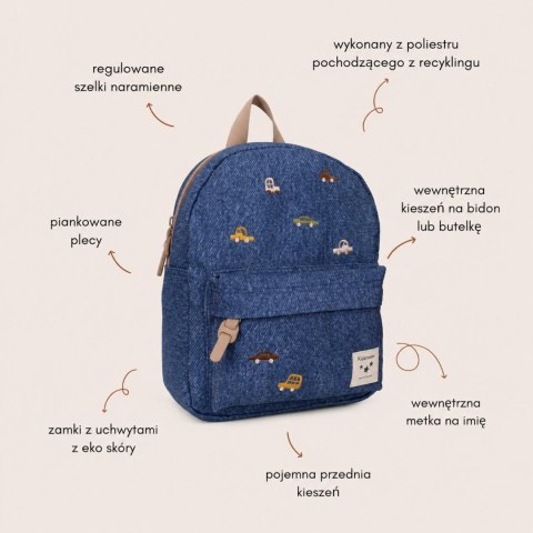 Plecak dla dzieci Cars blue jeans KIDZROOM