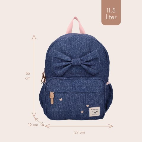 Plecak dla dzieci L Bow blue jeans KIDZROOM