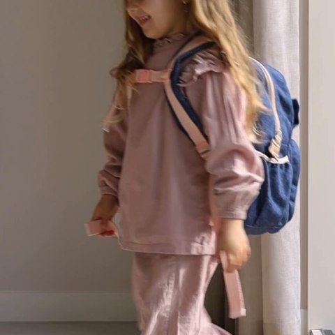 Plecak dla dzieci L Bow blue jeans KIDZROOM