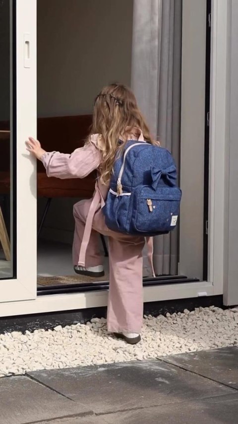 Plecak dla dzieci L Bow blue jeans KIDZROOM