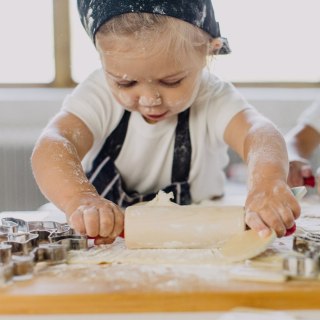 Drewniany wałek do ciasta, akcesoria kuchenne dla dzieci, zabawka, Micki