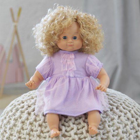 Sukienka tiulowa na imprezę dla lalki 36-40 cm, ubranka dla lalek, Skrallan