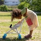 Wózek dla lalek konik Alfonso spacerówka zabawka dla dzieci lalki Pippi