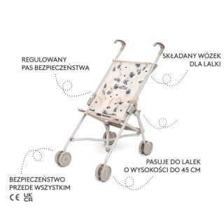 Wózek spacerowy dla lalek, lekka spacerówka, zabawka dla dzieci, Skrallan