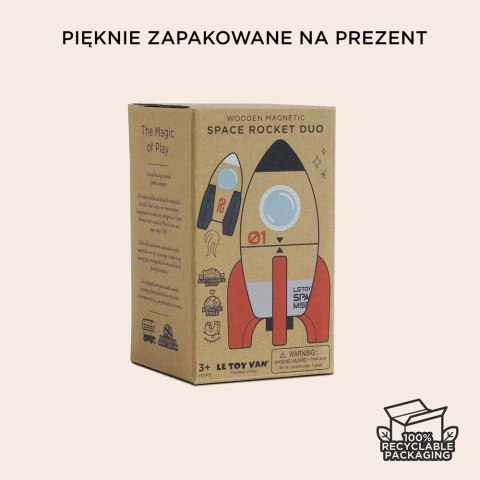 Drewniany zestaw rakiet kosmicznych Le Toy Van