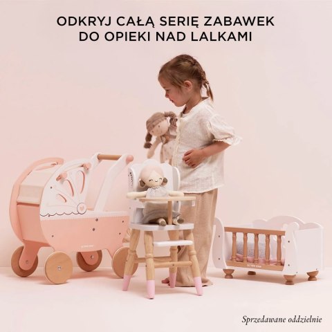 Drewniane łóżeczko dla lalek, zabawka dla dzieci, zabawa lalkami Le Toy Van
