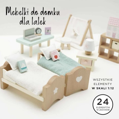 Drewniane mebelki do domku dla lalek Le Toy Van – pokój dziecięcy Daisylane