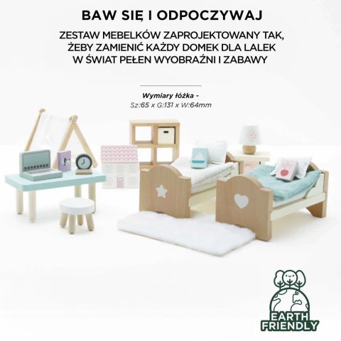 Drewniane mebelki do domku dla lalek Le Toy Van – pokój dziecięcy Daisylane