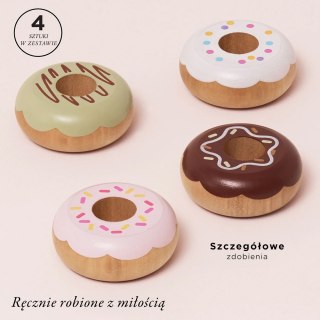 Drewniane pączki zestaw, zabawka donut, gotowanie, cukiernia, Le Toy Van
