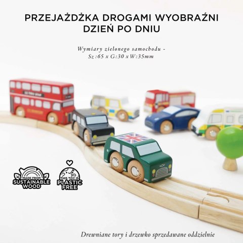 Drewniane samochody zestaw Londyn, zabawka, pojazdy dla dzieci, Le Toy Van