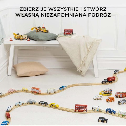 Drewniane samochody zestaw Londyn, zabawka, pojazdy dla dzieci, Le Toy Van