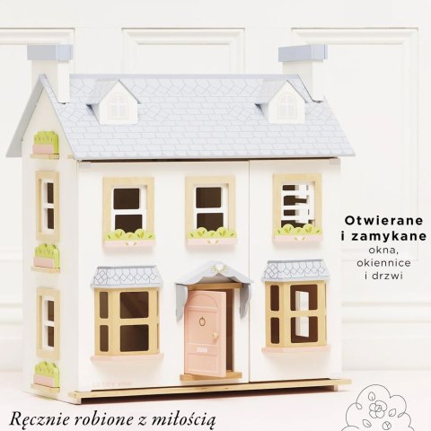 Drewniany domek dla lalek Mayberry Manor, zabawka dla dzieci, Le Toy Van