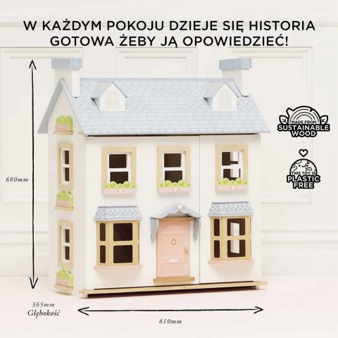 Drewniany domek dla lalek Mayberry Manor, zabawka dla dzieci, Le Toy Van