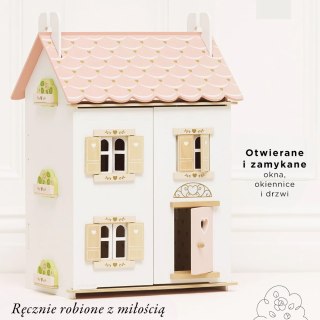 Drewniany domek dla lalek Rose Heart, zabawka dla dzieci, domki, Le Toy Van