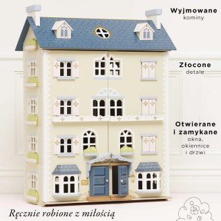 Drewniany domek duży dla lalek Palace zabawka, domek XXL Le Toy Van