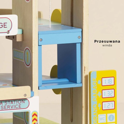 Drewniany garaż wielopoziomowy Le Grand Garage zabawka, dzieci Le Toy Van