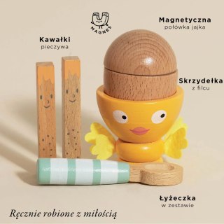 Drewniany kieliszek do jajka i jajko, zabawka dla dzieci, zestaw Le Toy Van