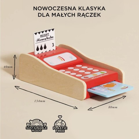 Drewniany terminal do płacenia kartą, zabawka dla dzieci, sklep Le Toy Van