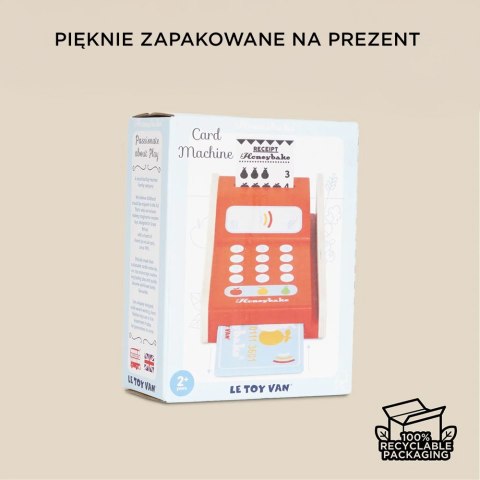 Drewniany terminal do płacenia kartą, zabawka dla dzieci, sklep Le Toy Van