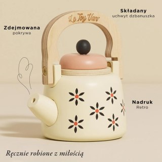 Drewniany czajniczek akcesoria kuchenne zabawka dzieci gotowanie Le Toy Van