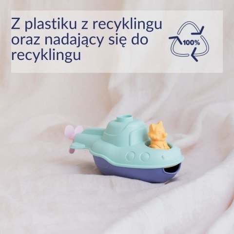 Łódź podwodna 2w1 miętowa zabawka do piasku wody dla dzieci statek Simple.