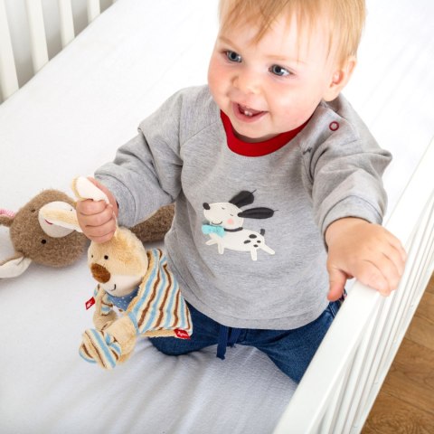 Pierwsza przytulanka komforter Króliczek szmatka maskotka 27cm sigikid