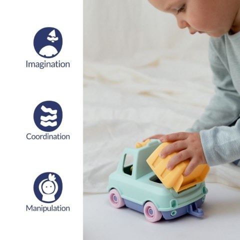 Śmieciarka miętowa zabawka do piasku wody dla dzieci auto samochód Simple.