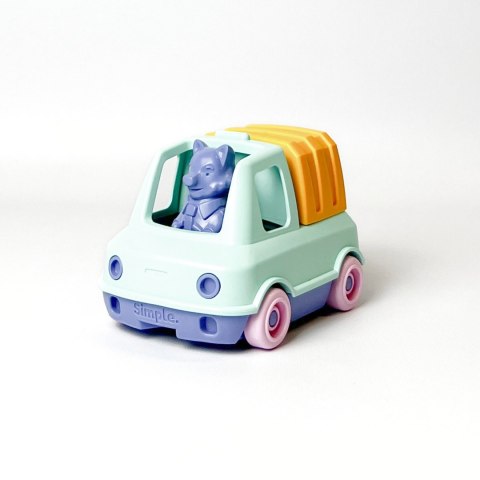 Śmieciarka miętowa zabawka do piasku wody dla dzieci auto samochód Simple.
