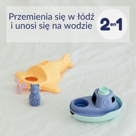 Wodolot 2 w 1 pomarańczowy zabawka do piasku i wody dzieci statek Simple.